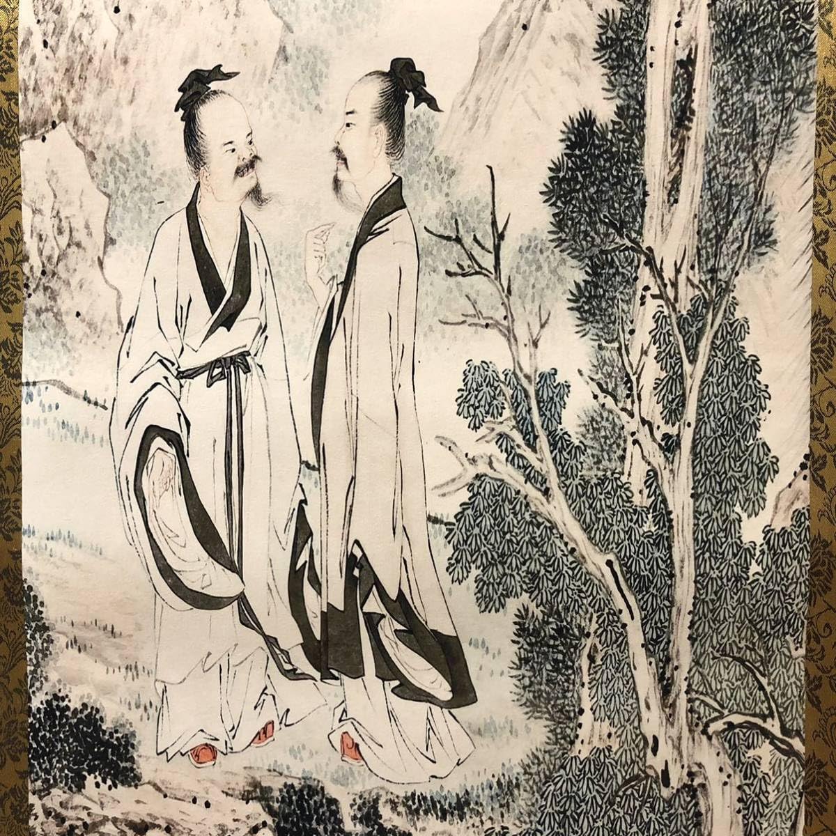 Amazon.co.jp: 蔵出し美術高級品絵巻き絵大名家唐寅年唐伯虎旧蔵